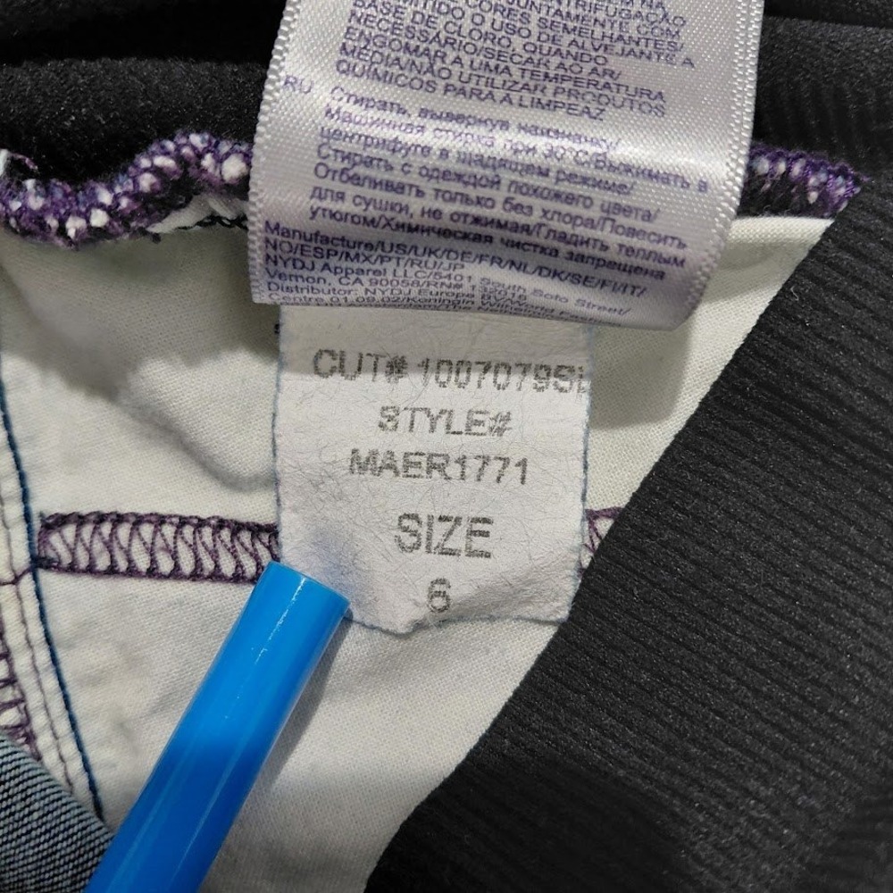 NYDJ Maternity Ami Skinny Legging Jeans Dark Wash Over-the-Belly Size 6 MAER1771 - Picture 4 of 12